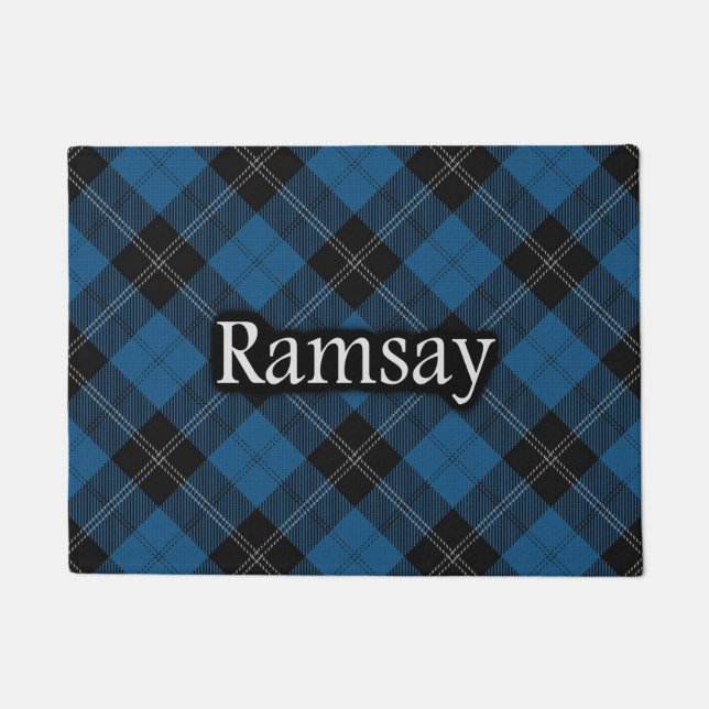Schotse lan ramadan Blue Hunting Tartan Deurmat (Voorkant)