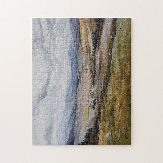 Schotse landschap legpuzzel (Verticaal)