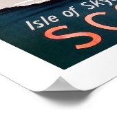 Schotse landschap, poster van het vintage-reizen (Hoek)