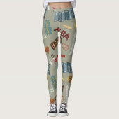 Schotse leggings - Schotse symbolen (Voorkant)