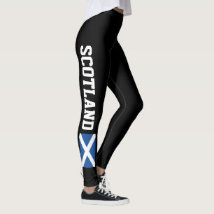 Schotse leggings voor fitnesssport