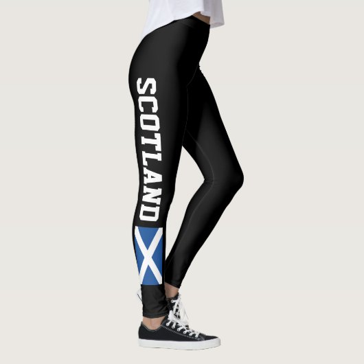 Schotse leggings voor fitnesssport (Rechts)