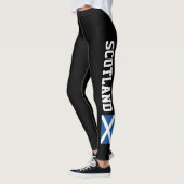 Schotse leggings voor fitnesssport (Links)