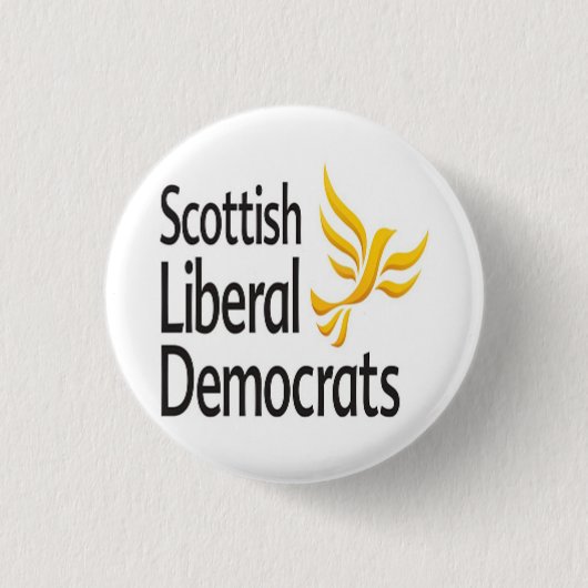 Schotse Liberaal-Democraten Logo Ronde Button 3,2 Cm (Voorkant)