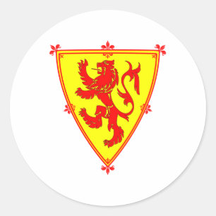 Schotse Lion Rampant Ronde Sticker