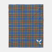 Schotse MacBeth Oude Tartan Plaid Fleece Deken (Voorkant)