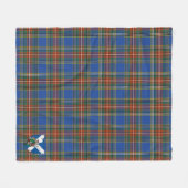 Schotse MacBeth Oude Tartan Plaid Fleece Deken (Voorkant (Horizontaal))