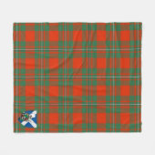 Schotse MacGregor Oude Tartan Plaid Fleece Deken (Voorkant (Horizontaal))