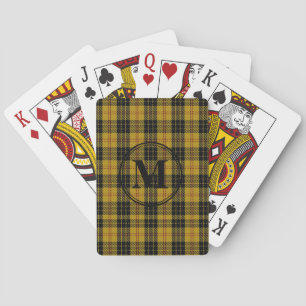 Schotse MacLeod Clan Monogram Naam Pokerkaarten