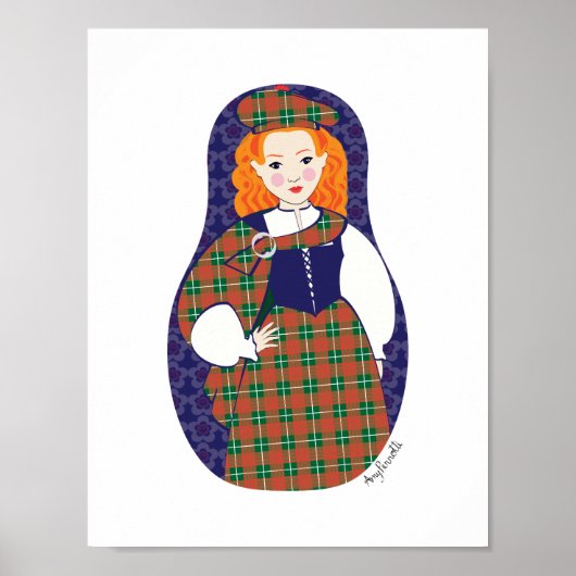 Schotse Matroesjka Poster (Voorkant)