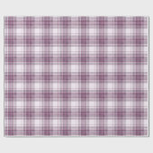 Schotse Mauve Heritage Plaid Cadeaupapier (Vlak)