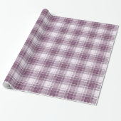 Schotse Mauve Heritage Plaid Cadeaupapier (Uitgerold)