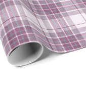 Schotse Mauve Heritage Plaid Cadeaupapier (Rol Hoek)