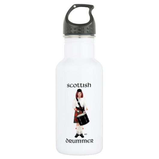 Schotse meid - tenor drum waterfles (Voorkant)