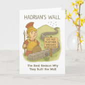 Schotse Midge humor Hadrians Wall Kaart (Gele Bloem)
