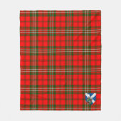 Schotse moderne tartan ruit fleece deken (Voorkant)