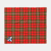 Schotse moderne tartan ruit fleece deken (Voorkant (Horizontaal))