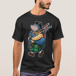 Schotse mole van Kintyre die marcheert met Bagpipe T-shirt