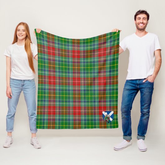 Schotse Muirhead Tartan Plaid Fleece Deken (In situ)