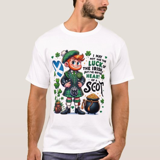 Schotse niet Ierse St. Patrick's Day T-shirt (Voorkant)