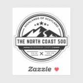 Schotse noordkust 500 schilderachtig route hooglan sticker (Vel)