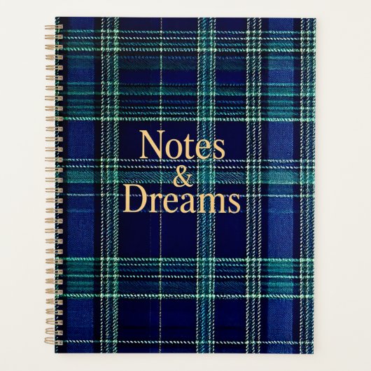 Schotse notebook planner (Voorkant)
