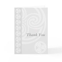 Schotse of Keltische Huwelijks Dankkaart