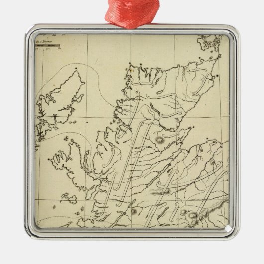 Schotse omtrek metalen ornament (Voorkant)