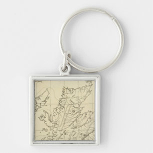 Schotse omtrek sleutelhanger