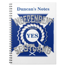 Schotse onafhankelijkheid notitieboek