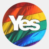 Schotse Onafhankelijkheid - Rainbow Ja Sticker (Voorkant)