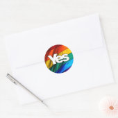 Schotse Onafhankelijkheid - Rainbow Ja Sticker (Envelop)