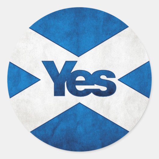 Schotse Onafhankelijkheid - Saltire Ja Sticker (Voorkant)