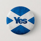 Schotse onafhankelijkheid - Saltire Yes Badge Ronde Button 5,7 Cm (Voorkant)