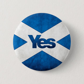 Schotse onafhankelijkheid - Saltire Yes Badge Ronde Button 5,7 Cm