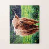 Schotse ossen. legpuzzel (Verticaal)