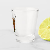 Schotse Paarse Distel Shot Glas (Rechts)