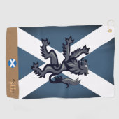 Schotse patriottische golfhanddoek monogrammen (Horizontaal)