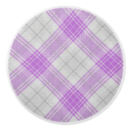  schotse patroon tartan paarse textuur keramische knop