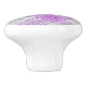  schotse patroon tartan paarse textuur keramische knop (Zijkant)