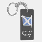 Schotse penseelvlag sleutelhanger (Voorkant Links)