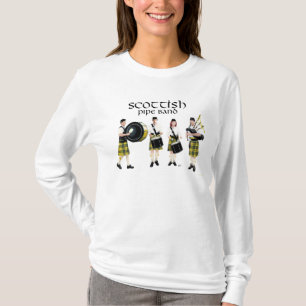 Schotse pijpband - Geel/Zwart T-shirt