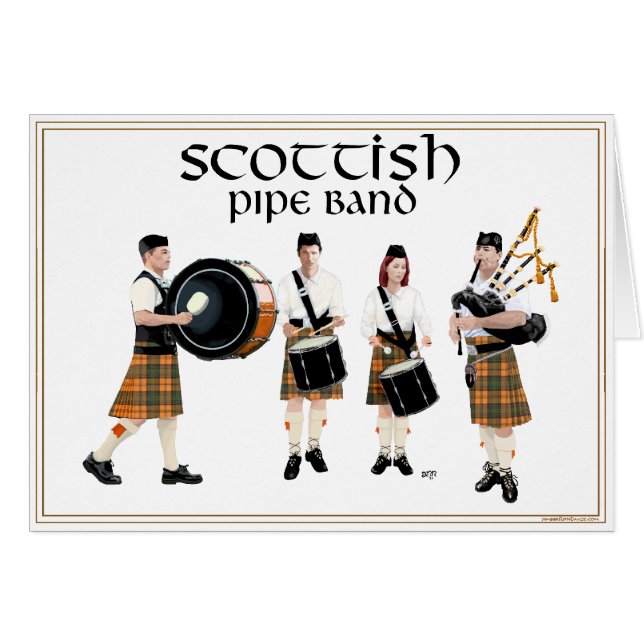 Schotse Pipe Band - Butterscotch (Voorkant Horizontaal)