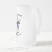 Schotse Piper - Blauw Matglas Bierpul (Voorkant rechts)