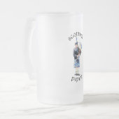 Schotse Piper - Blauw Matglas Bierpul (Voorkant links)