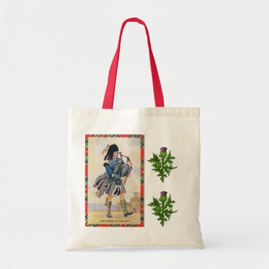 Schotse piper, de zwoerd van de kilt tote bag (Voorkant)