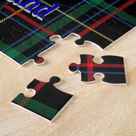Schotse piper op tartan legpuzzel (Zijkant)