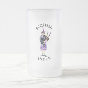 Schotse Piper - Paars Matglas Bierpul