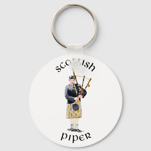 Schotse Piper - Tan Kilt Sleutelhanger (Voorkant)