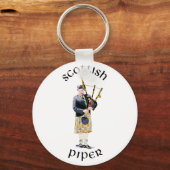 Schotse Piper - Tan Kilt Sleutelhanger (Voorkant)